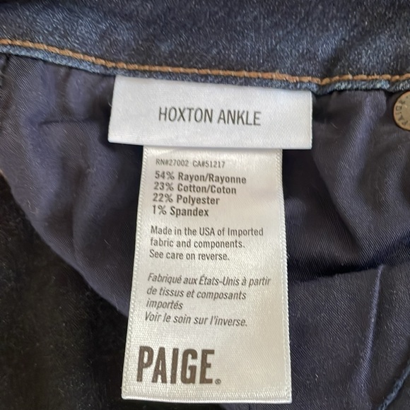 Paige - Hoxton Ankle- dark wash 28 - Picture 7 of 7